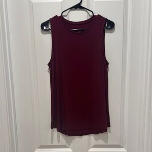 A New Day Red Sleeveless Tank Top with Rounded Neckline